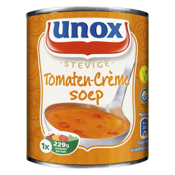 Unox stevige tomaten creme soep